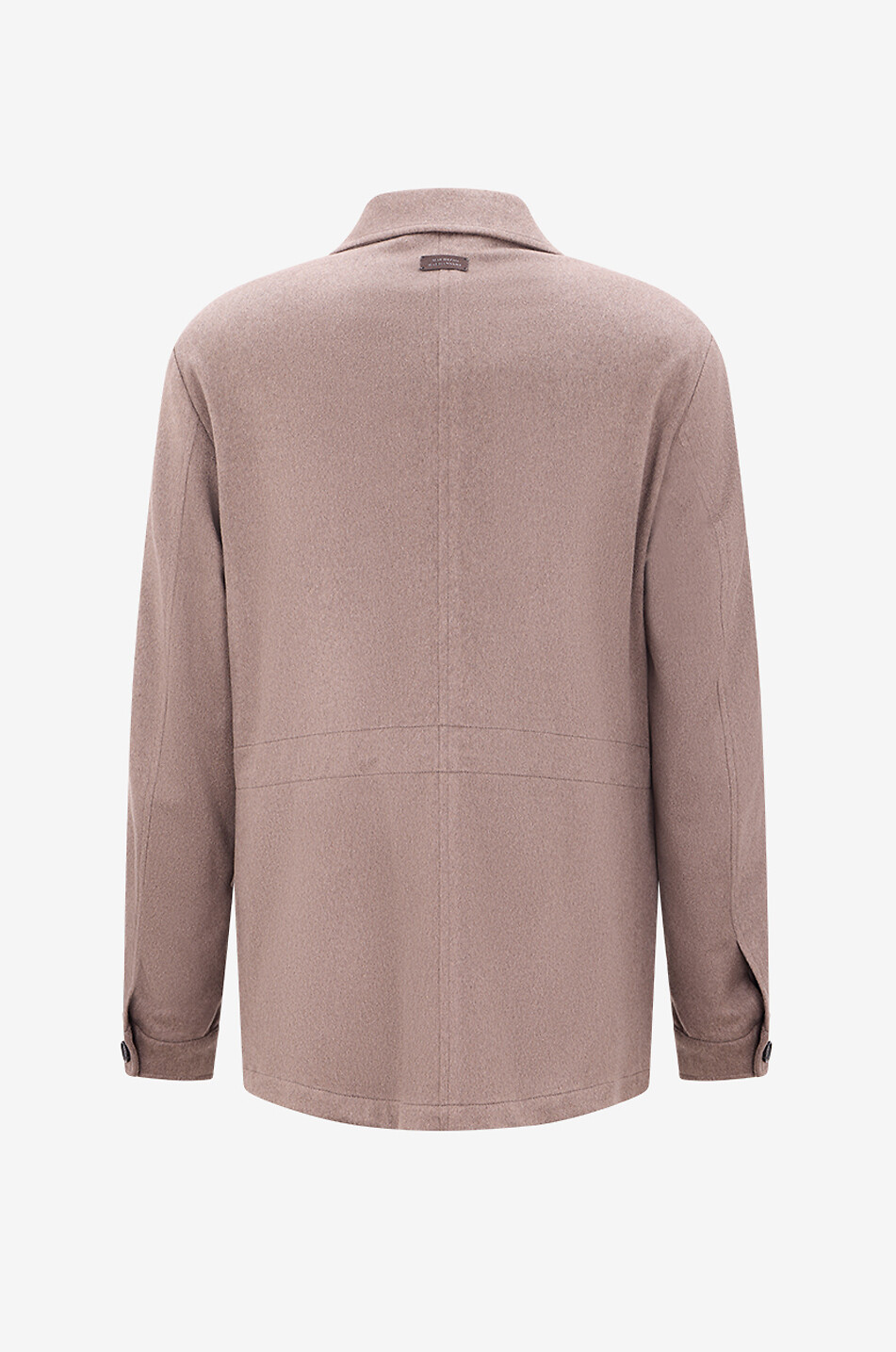 MAURIZIO BALDASSARI Lightweight cashmere shirt-collar jacket Men BROWN 2