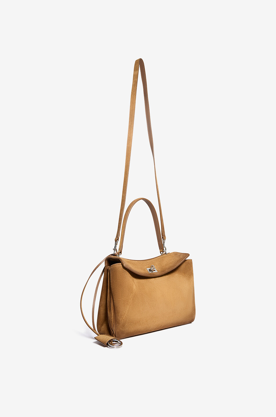 BALENCIAGA Sac à main en daim Rodeo Petit Femme CAMEL 5