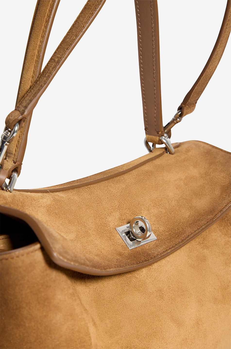 BALENCIAGA Sac à main en daim Rodeo Petit Femme CAMEL 6