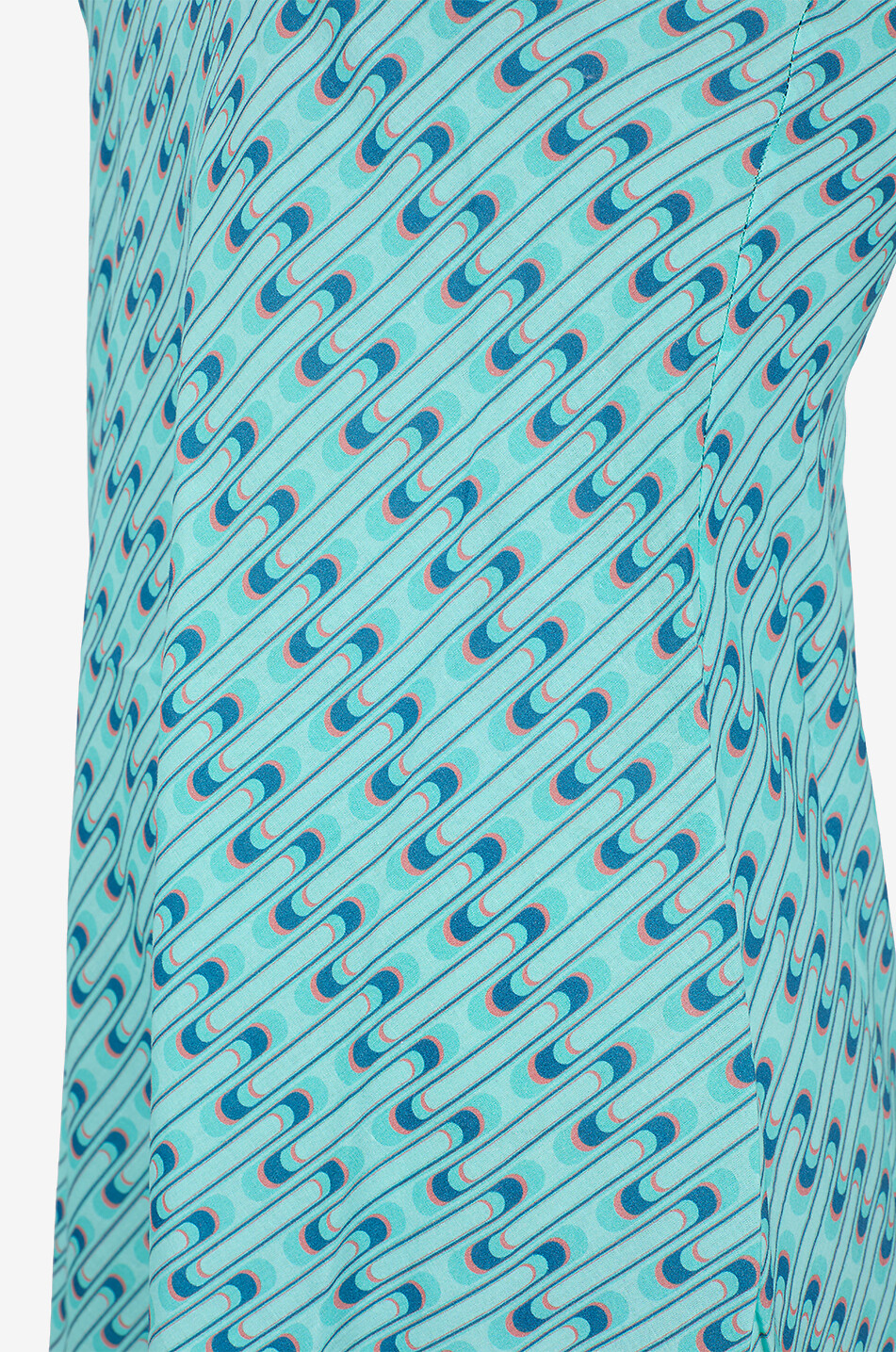 KARMA ON THE ROCKS Edo printed cotton short nightdress with straps Women LIGHT GREEN 5