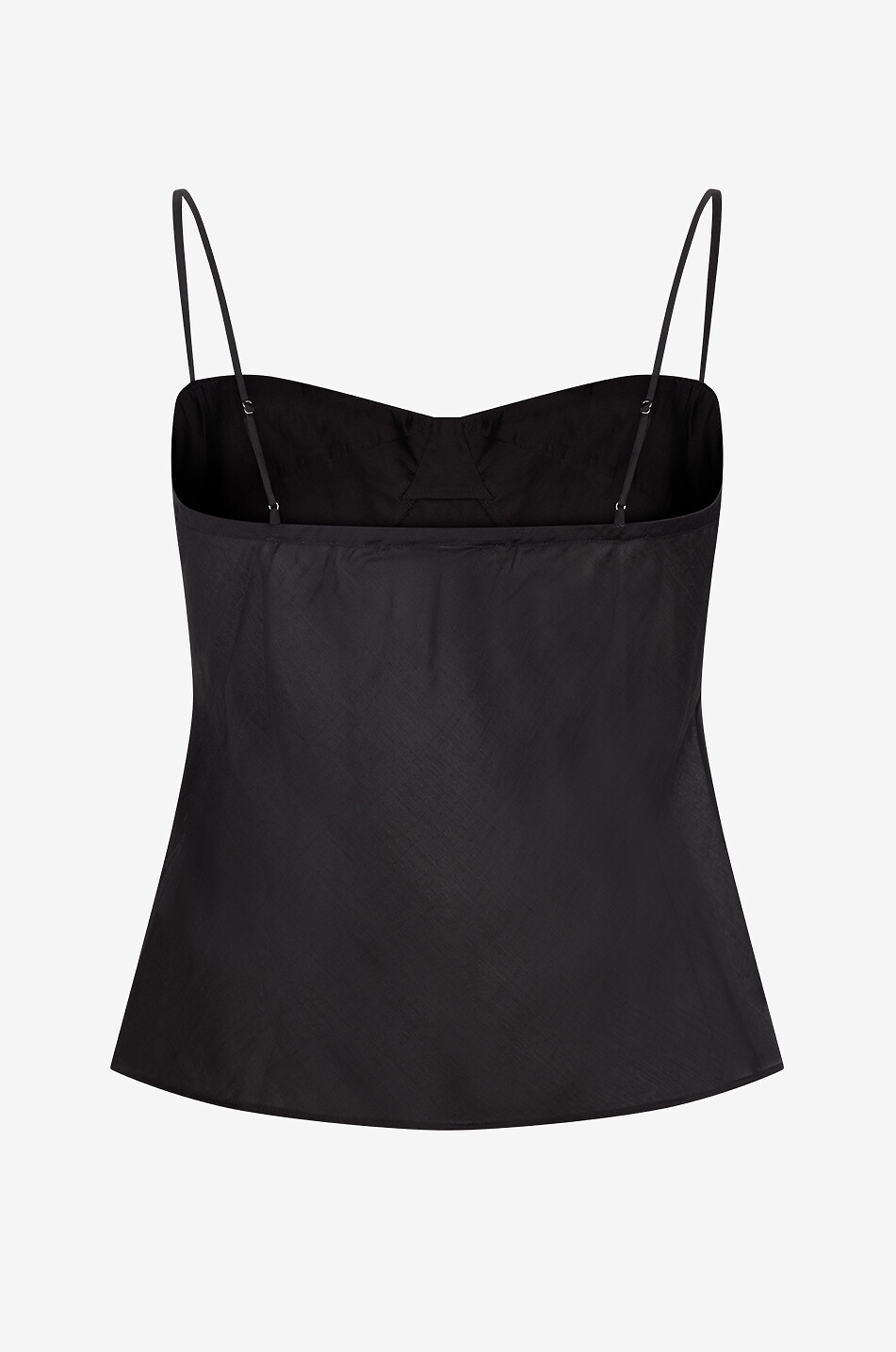 REFORMATION Alouette satin sweetheart-neck camisole top Women BLACK 2