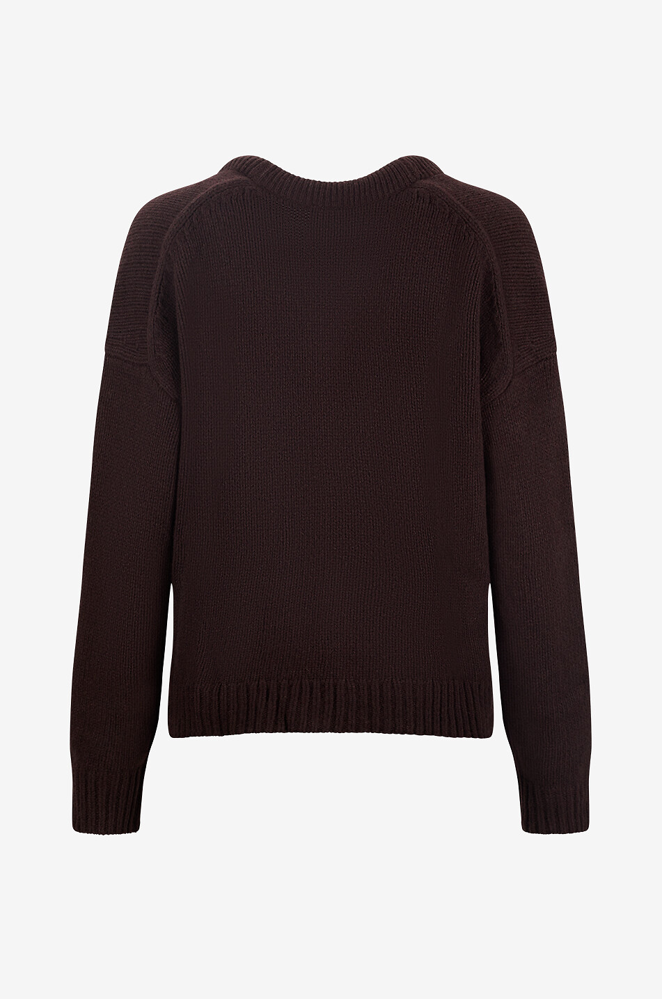 REFORMATION Oversize-Pullover mit Rundhalsausschnitt aus Kaschmirmischung Jonie Damen DUNKELBRAUN 2