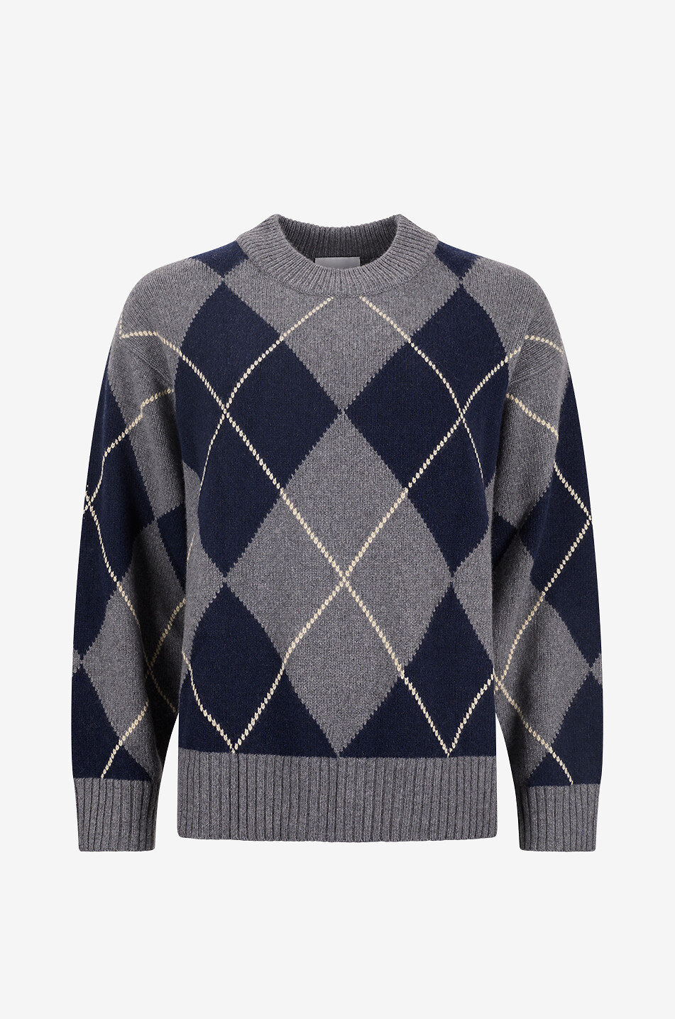 REFORMATION Cove oversized mixed cashmere check jumper Women MULTI COLOURED 1