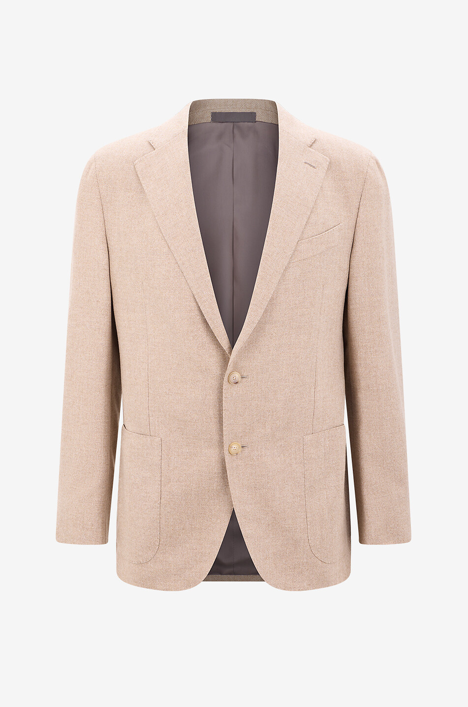 CARUSO Blazer mit Revers aus Wolle und Kaschmir Boheme Herren BRAUN 1