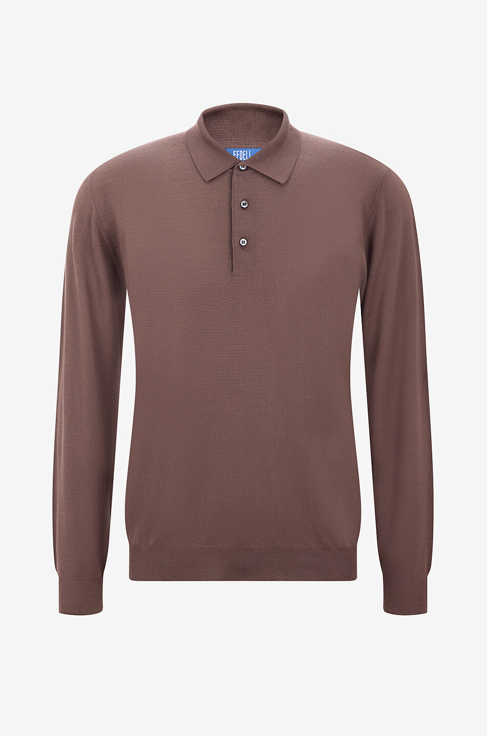 Polo à manches longues en laine vierge Sportman ML Lana