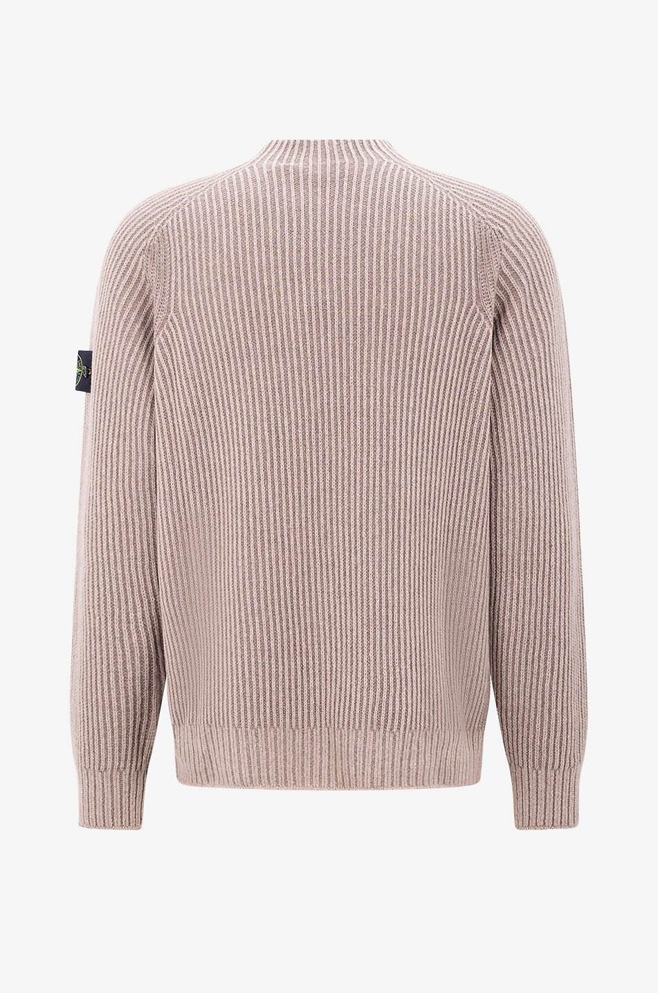 STONE ISLAND Gerippter Kaschmirpullover mit Rundhalsausschnitt 5100043 Herren Mittle beige 2