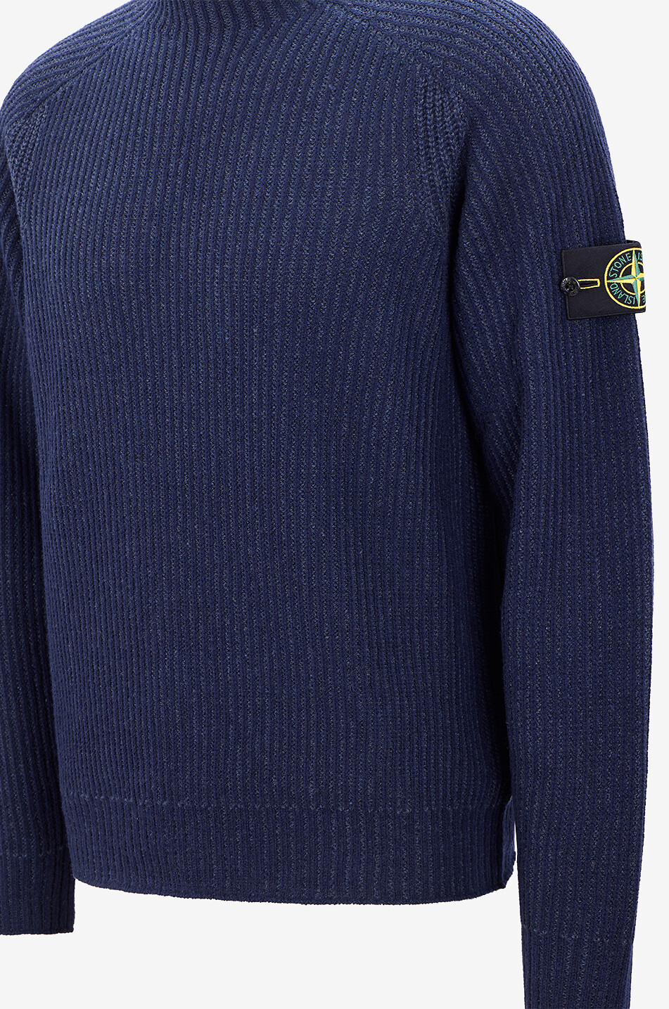 STONE ISLAND Gerippter Kaschmirpullover mit Rundhalsausschnitt 5100043 Herren DUNKELBLAU 3