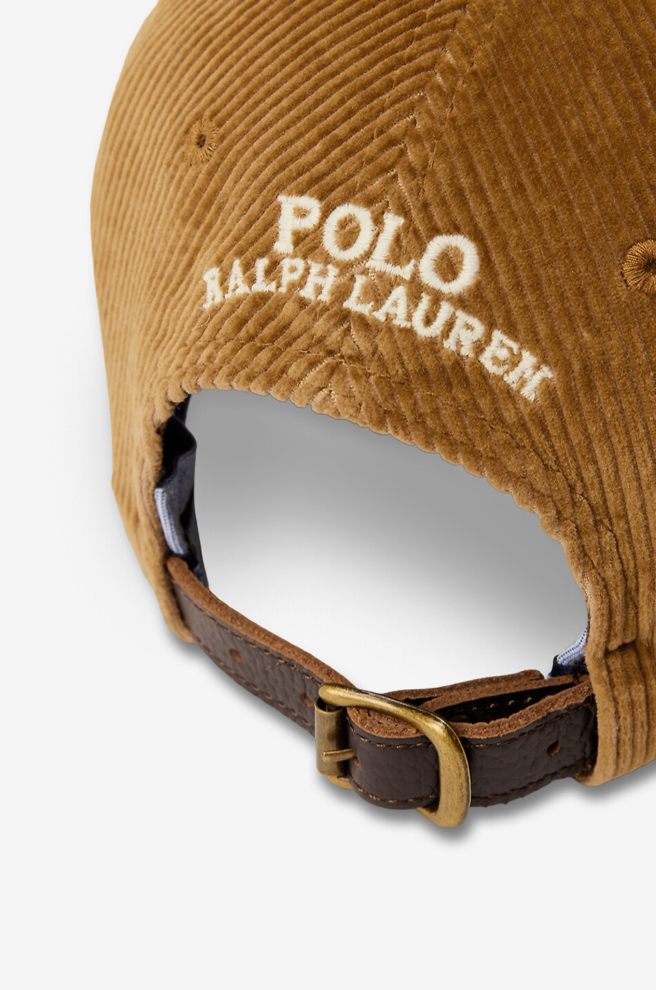 POLO RALPH LAUREN Pony corduroy baseball cap Men MEDIUM BROWN 3
