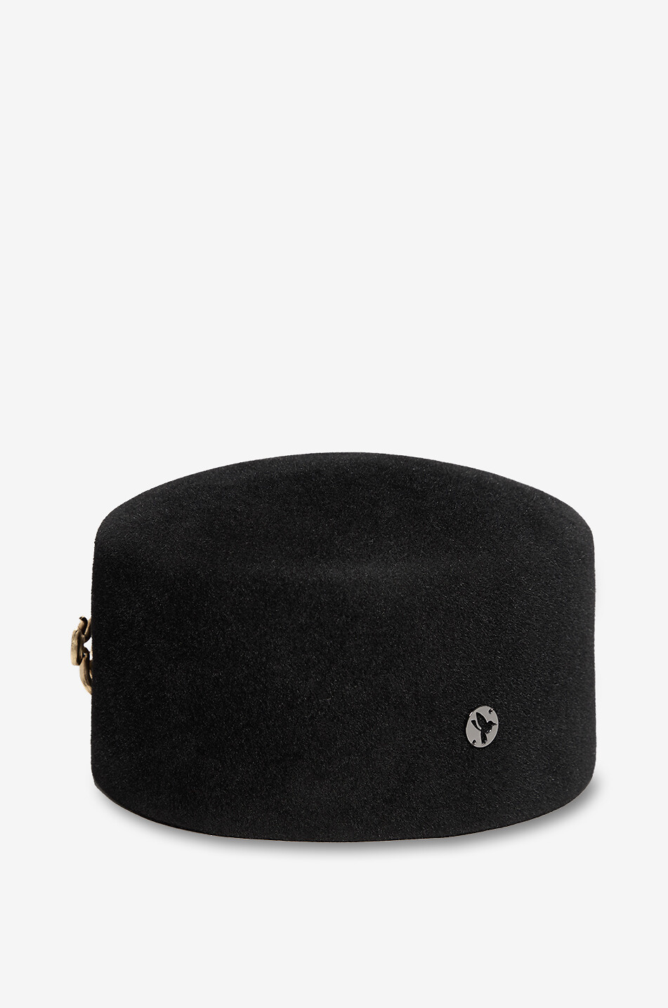 BY VANJA JOCIC Chapeau ovale à ornement décoratif Femme NOIR 3