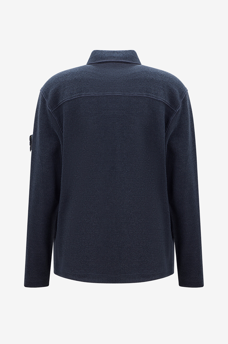 STONE ISLAND Chemise à manches longues en laine mélangée bouclette 1200034 Homme BLEU FONCE 2