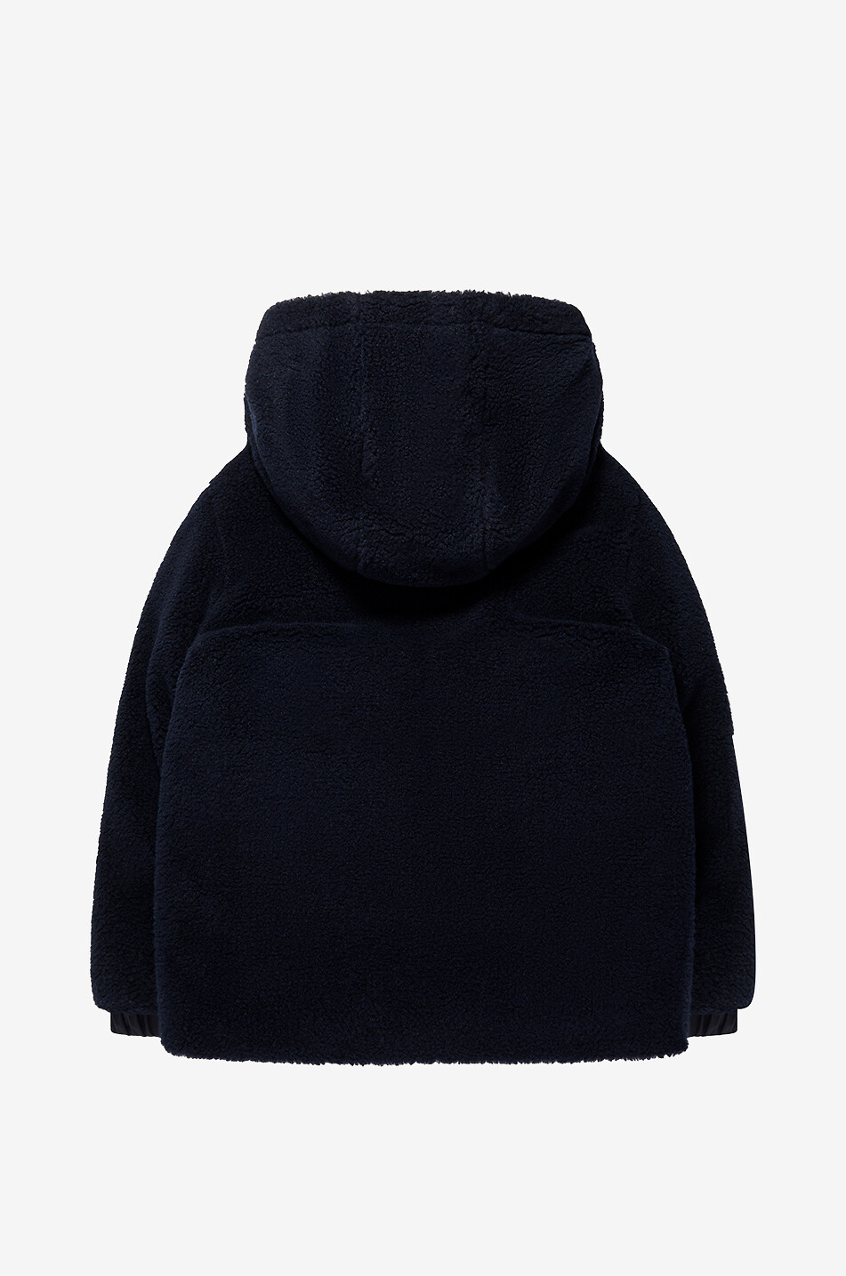 MONCLER Wendbare kurze Kapuzenparka aus Wollmischung für Jungen Varando Junge BLAU 2