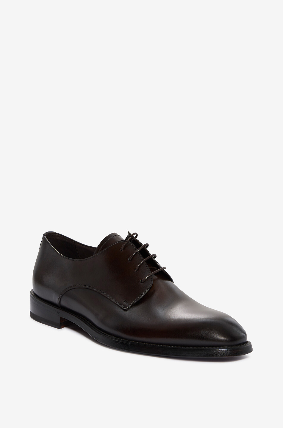 BARRETT Derbies à lacets en cuir lisse Homme MARRON FONCÉ 1