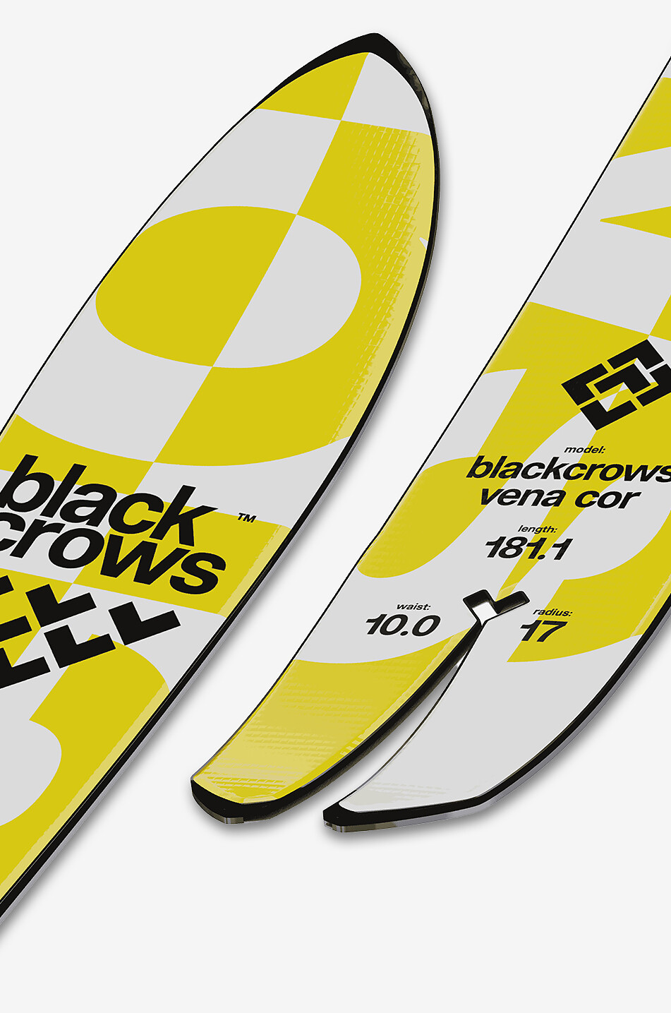 BLACKCROWS Freeride-Ski Vena Cor Herren GELB 4