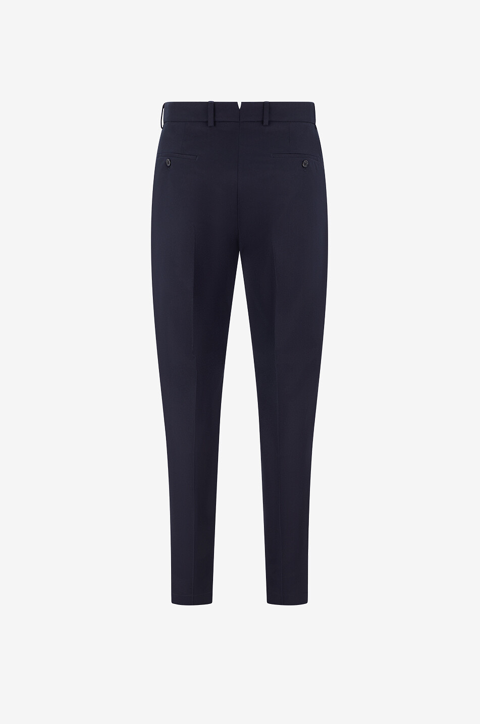 INCOTEX Pattern 54 mixed virgin wool flannel straight-leg trousers Men DARK BLUE 2