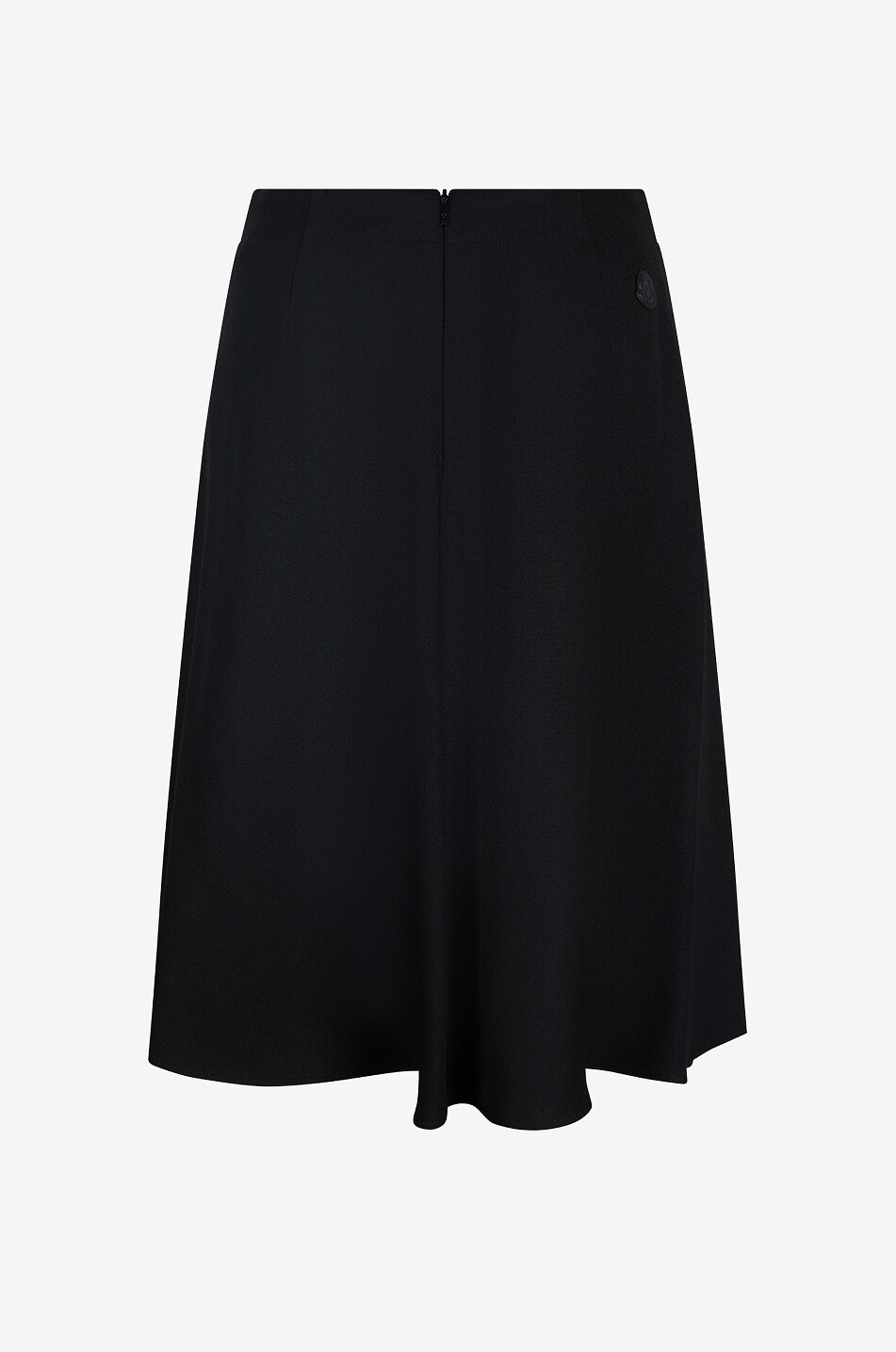 MONCLER Geraffter Midi-Rock aus Schurwolle Damen SCHWARZ 2