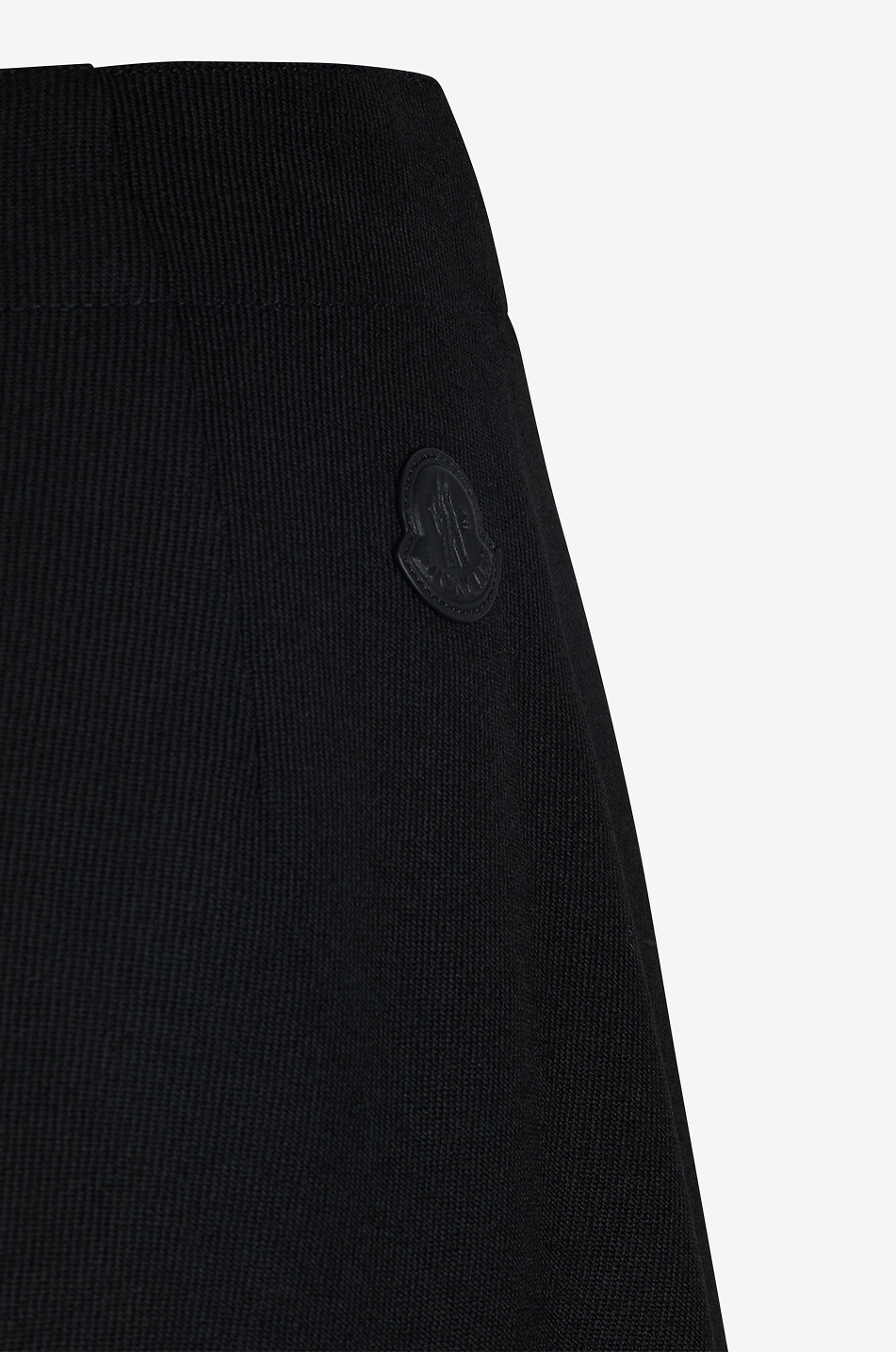 MONCLER Geraffter Midi-Rock aus Schurwolle Damen SCHWARZ 3