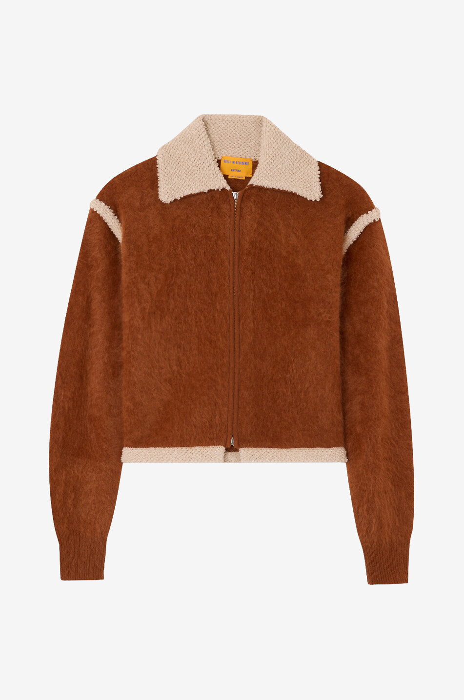GUEST IN RESIDENCE Kurze Strickjacke aus gebürstetem Kaschmirstrick Grizzly Frankie Damen DUNKELORANGE 1