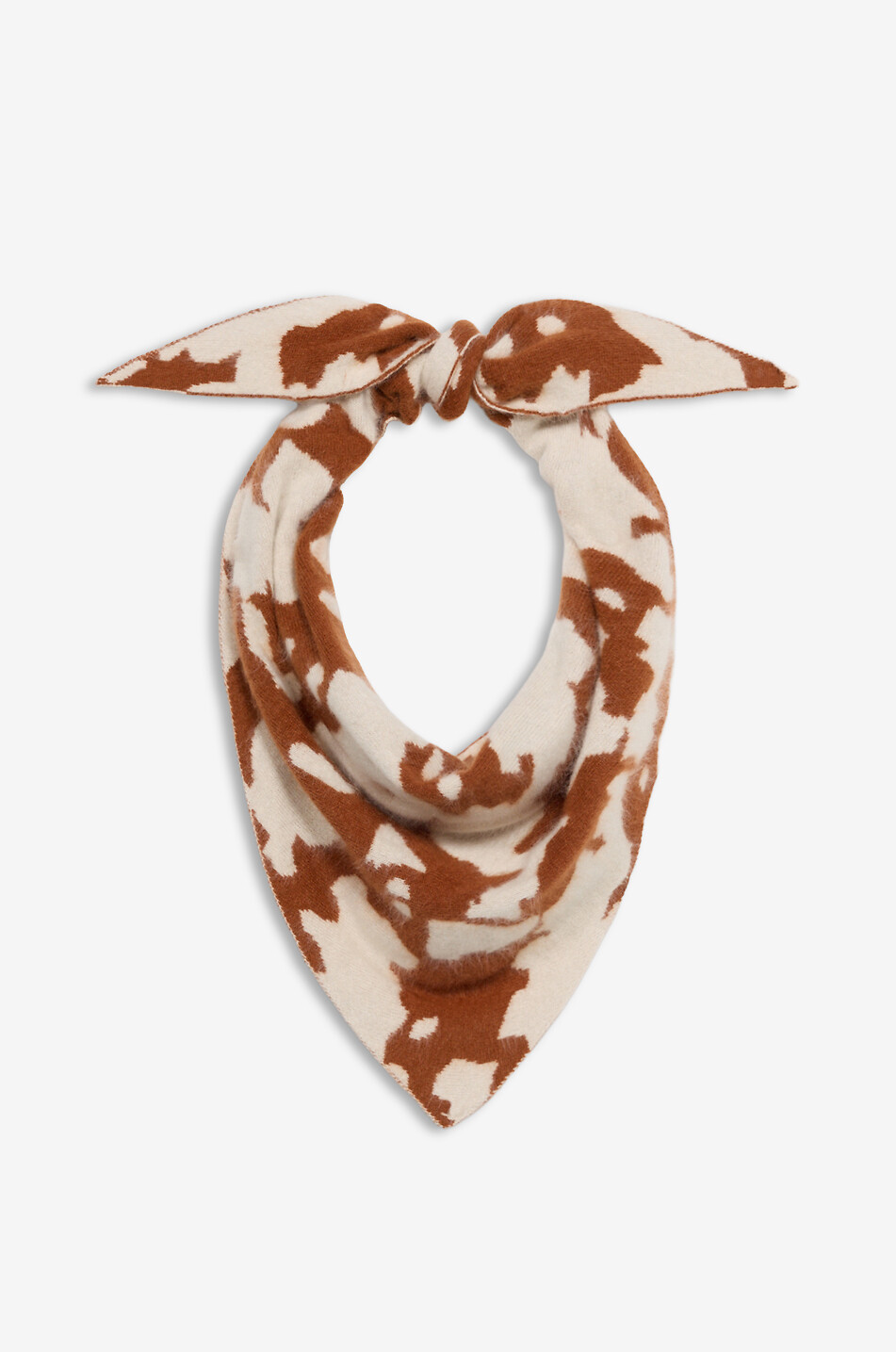 Grizzly Cowhide Wild animal-print cashmere square scarf