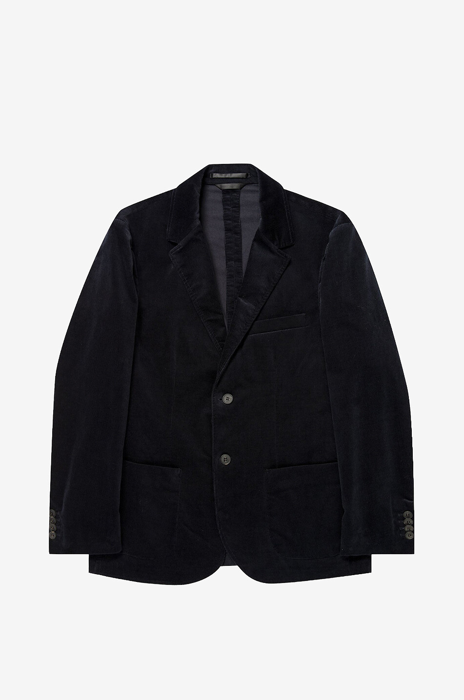 SUNSPEL Velvet fitted blazer in cotton corduroy Men DARK BLUE 1