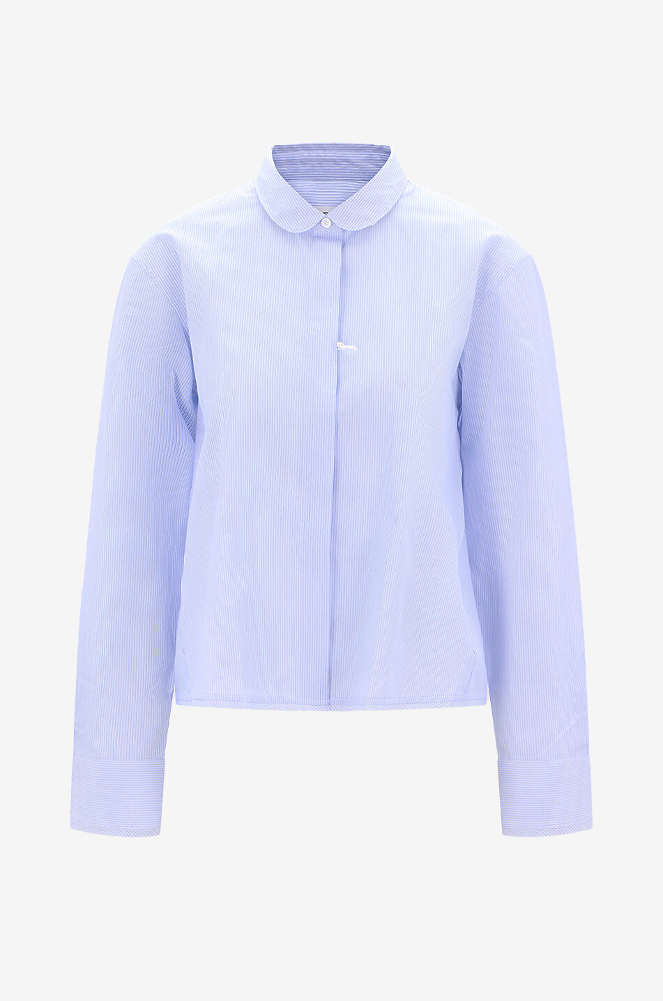 Etienne long-sleeved striped cotton poplin shirt