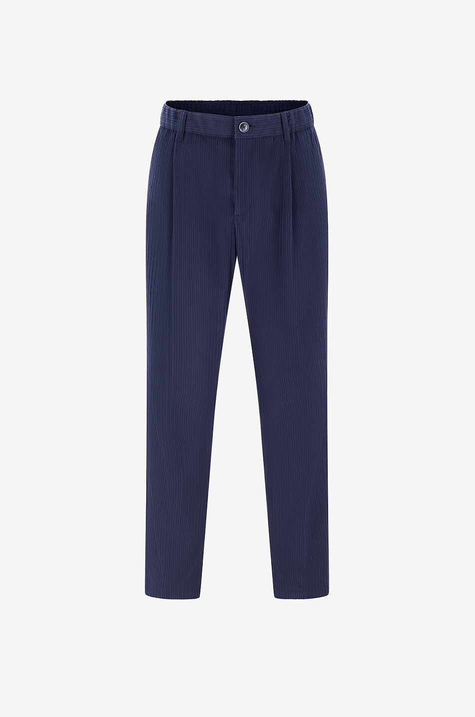 Pleated corduroy trousers