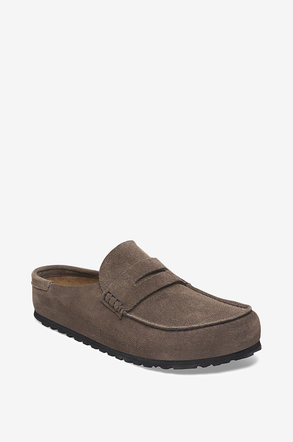 BIRKENSTOCK Mokassin-Mules aus Veloursleder Naples Wrapped Damen BRAUN 1