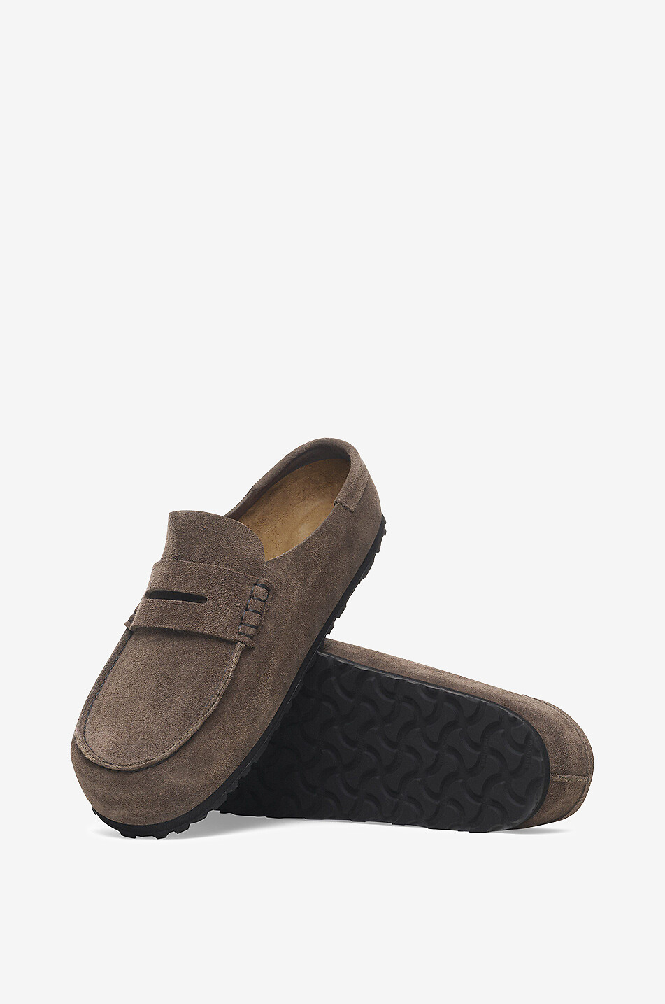 BIRKENSTOCK Mokassin-Mules aus Veloursleder Naples Wrapped Damen BRAUN 5