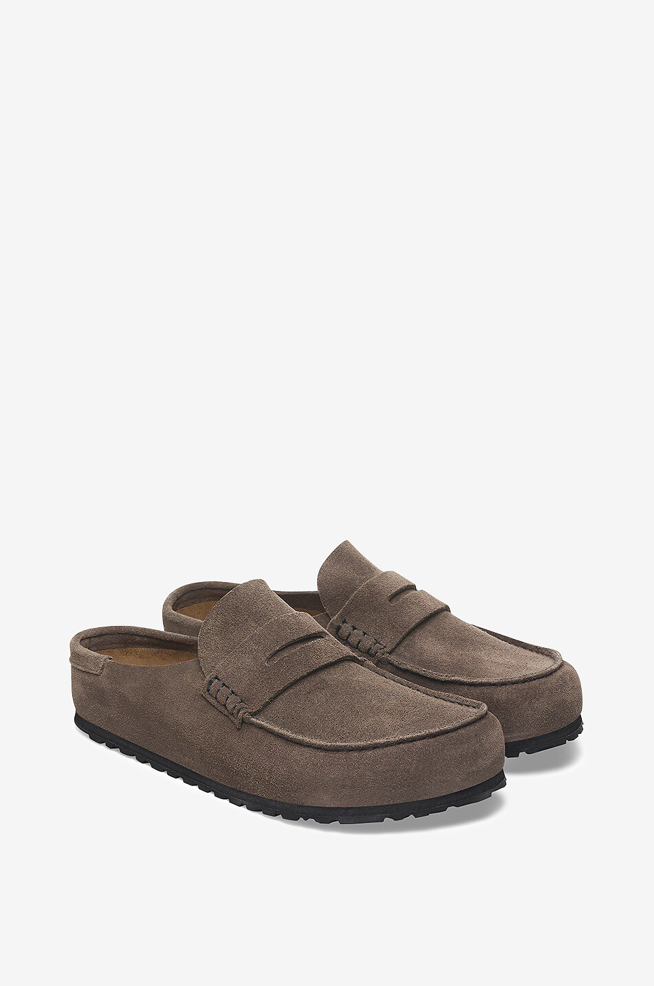 BIRKENSTOCK Mokassin-Mules aus Veloursleder Naples Wrapped Damen BRAUN 2