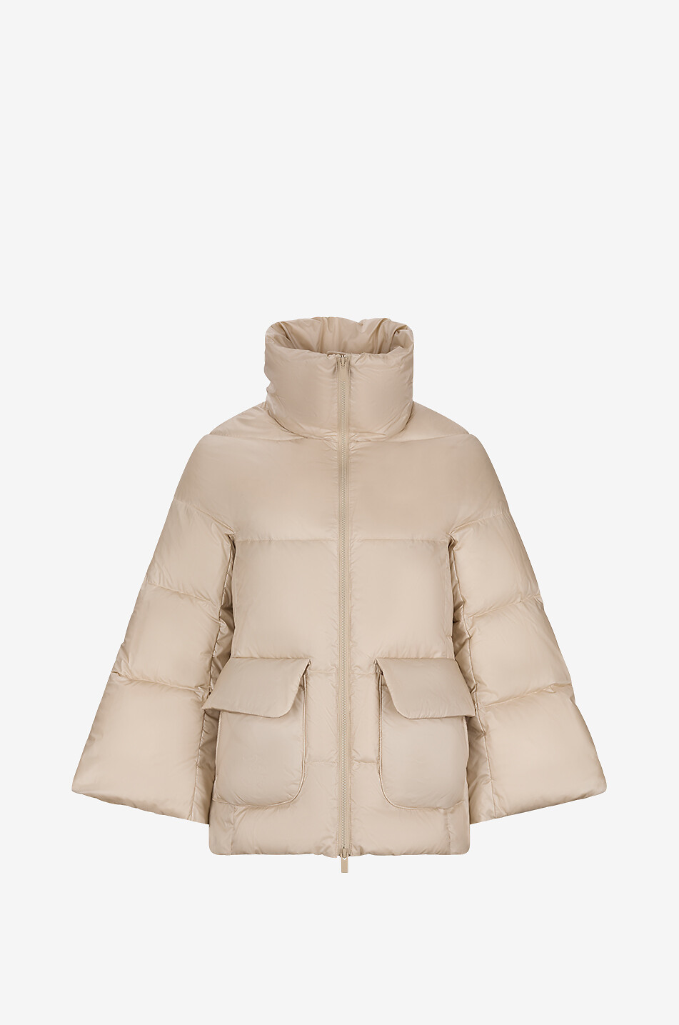 LIS LAREIDA Kurze gesteppte Stehkragendaunenjacke Hanja Damen BEIGE 1