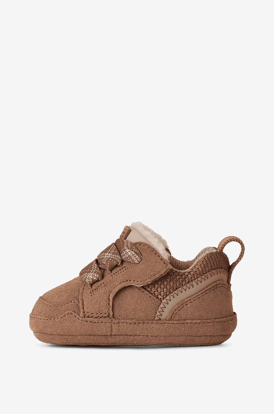 UGG Basket bébé en daim mélangé à scratch Lowmel Bébé CAMEL 5