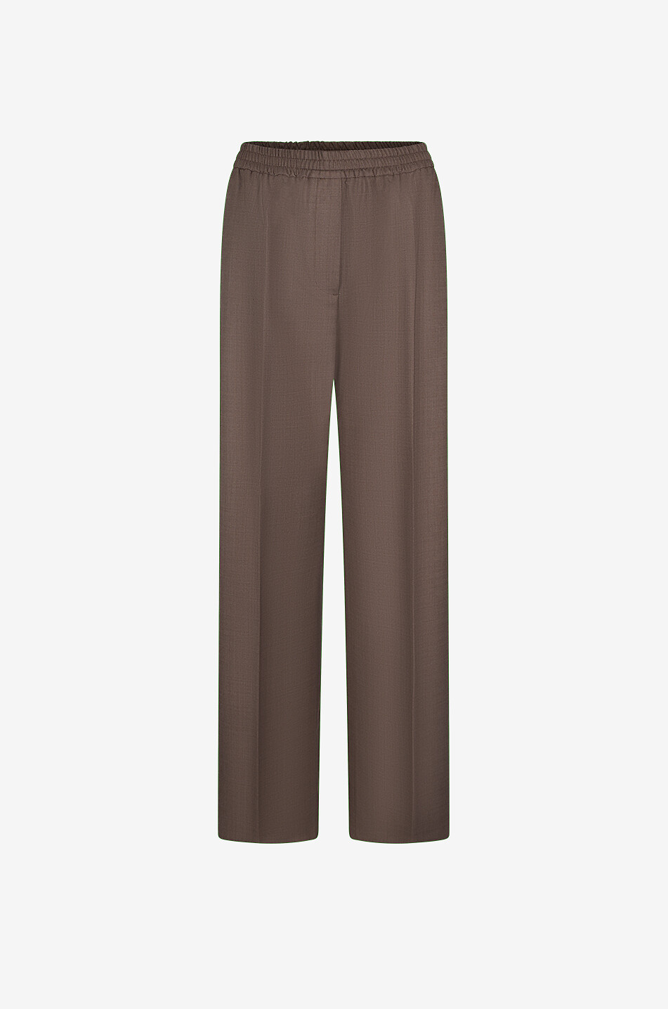 WEEKEND MAX MARA Petra straight-leg blended virgin wool trousers Women BROWN 1