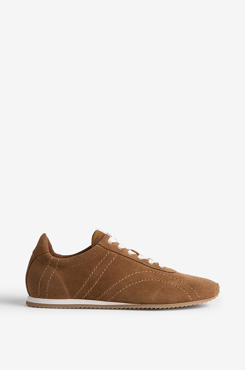 TOTEME Niedrige Schnürsneakers aus Wildleder Flex Suede Damen BRAUN 1