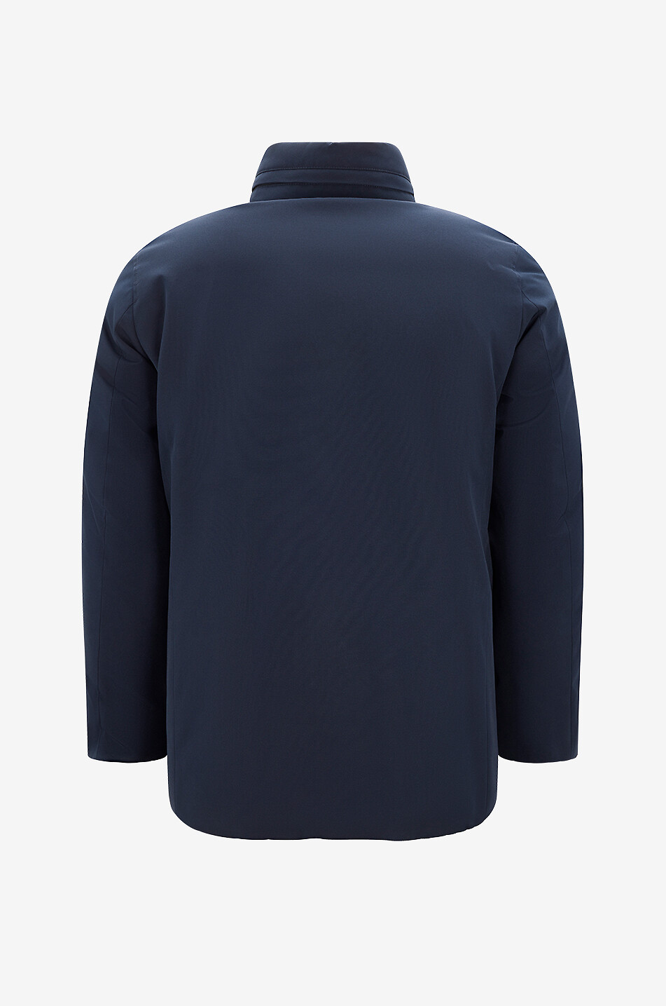 MONCLER Kurze wendbare Parka mit Stehkragen aus Segeltuch Didessa Herren DUNKELBLAU 2