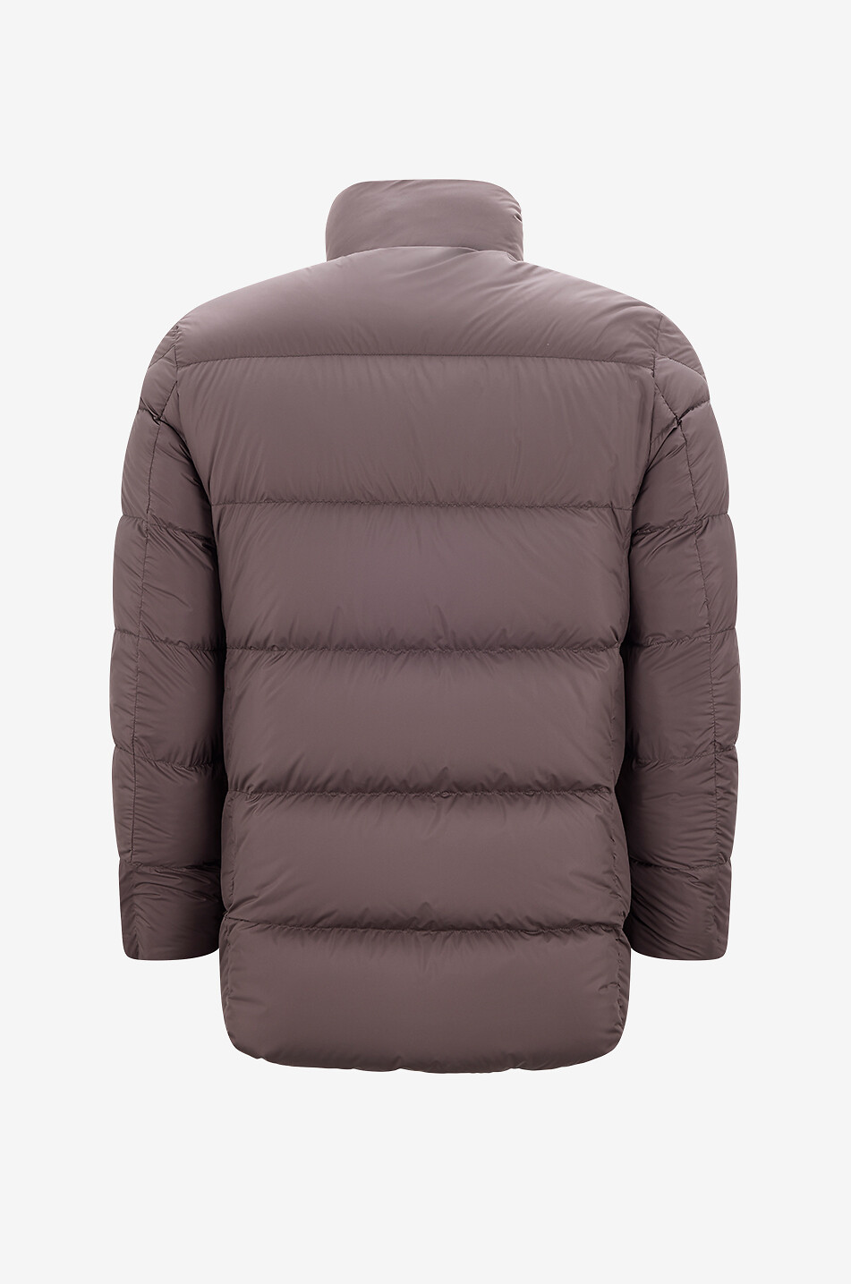 MONCLER Kurze wendbare Parka mit Stehkragen aus Segeltuch Didessa Herren DUNKELBLAU 4