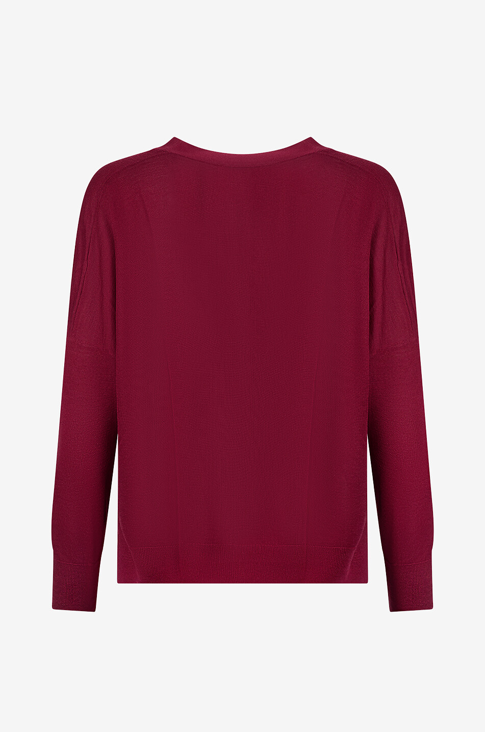 BONGENIE Gerader Cardigan aus Jersey-Stoff Tasmania Damen DUNKELROT 2