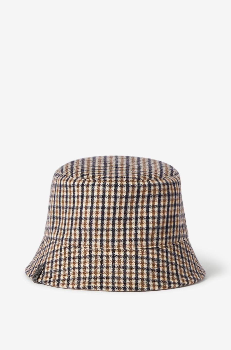 BRUNELLO CUCINELLI Bob réversible en coton et laine Monile Femme MARRON CLAIR 2